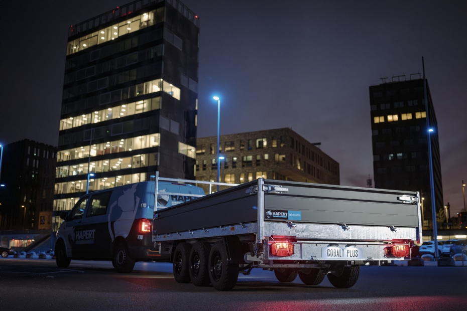 The brand-new triple-axle trailer