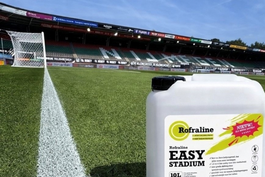 NEC uses the new stadium paint