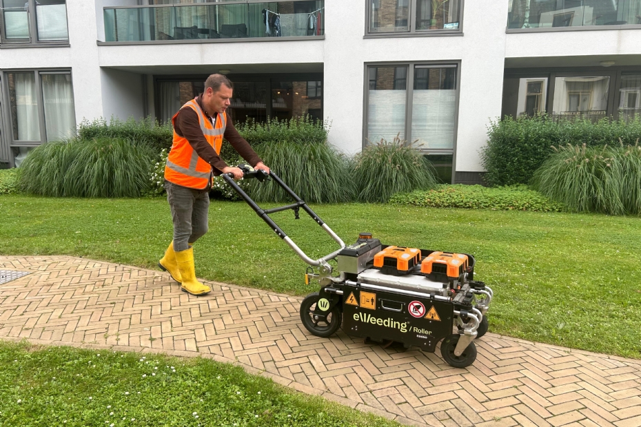 Rik van Viegen on the rooftop garden Avenue 1895 in Arnhem