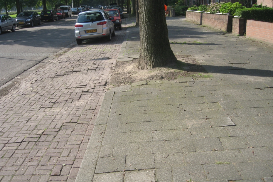 Ground subsidence caused by drought and low groundwater levels, image for illustration purposes
